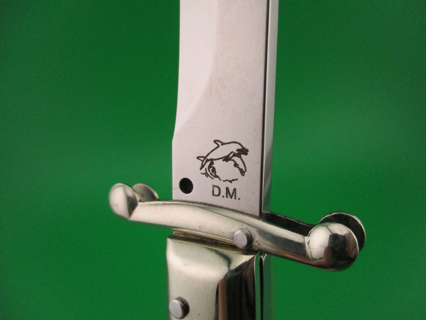 DM Dolphin SPADON 23cm Italian Swing Guard Abalone automatic knife