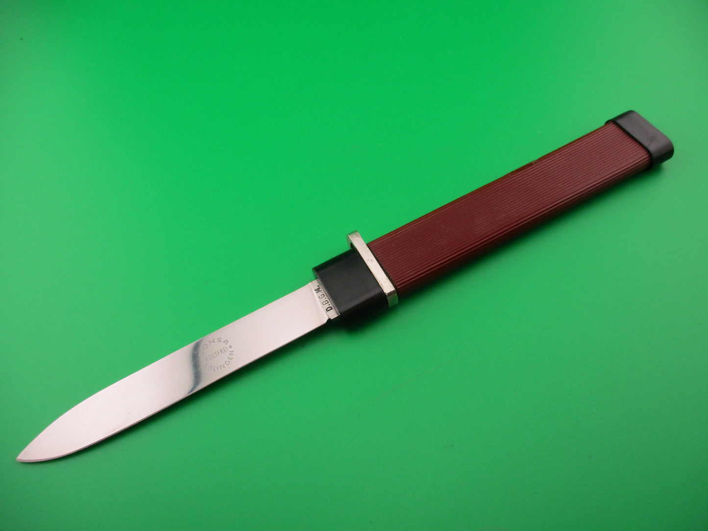 BONSA DBGM 24cm Rare German Vintage Gravity knife Red & Black