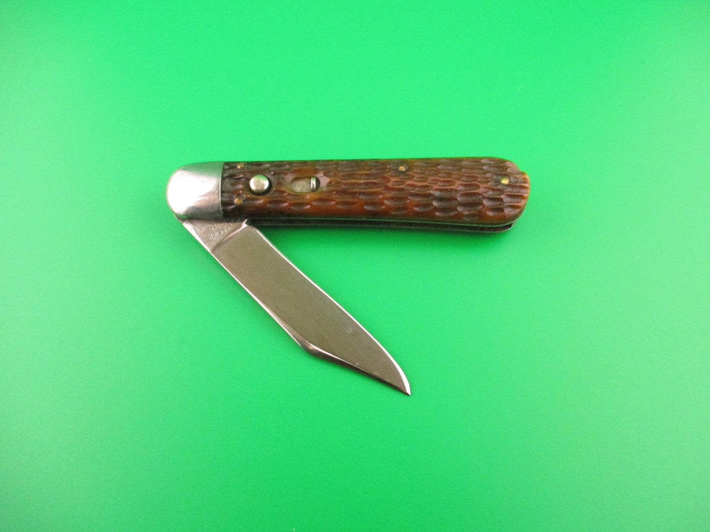 SHAPLEIGH HDW CO DE Scout jigged bone switchblade knife by Schrade