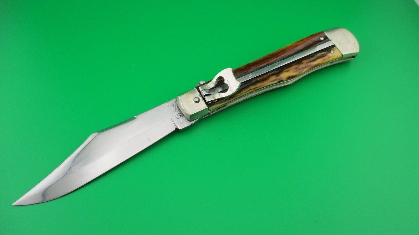 CASE TESTED XX 5171L Lever automatic knife w Stag handles