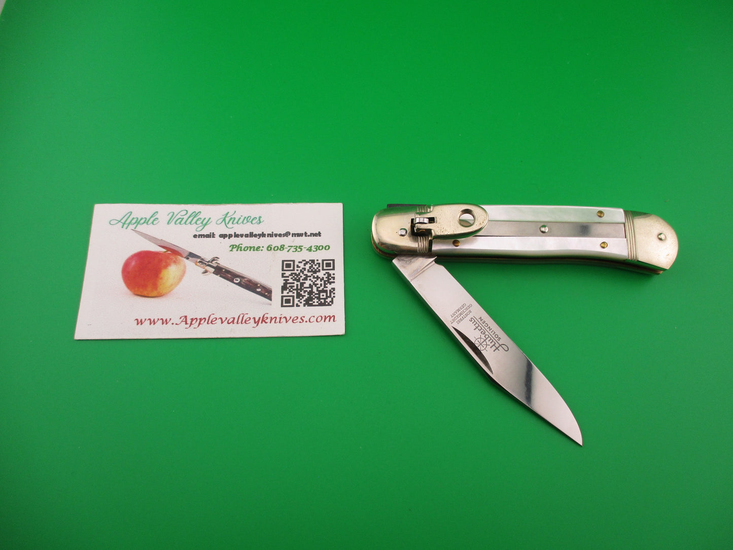 Hubertus SOLINGEN 10cm German Lever MOP automatic knife