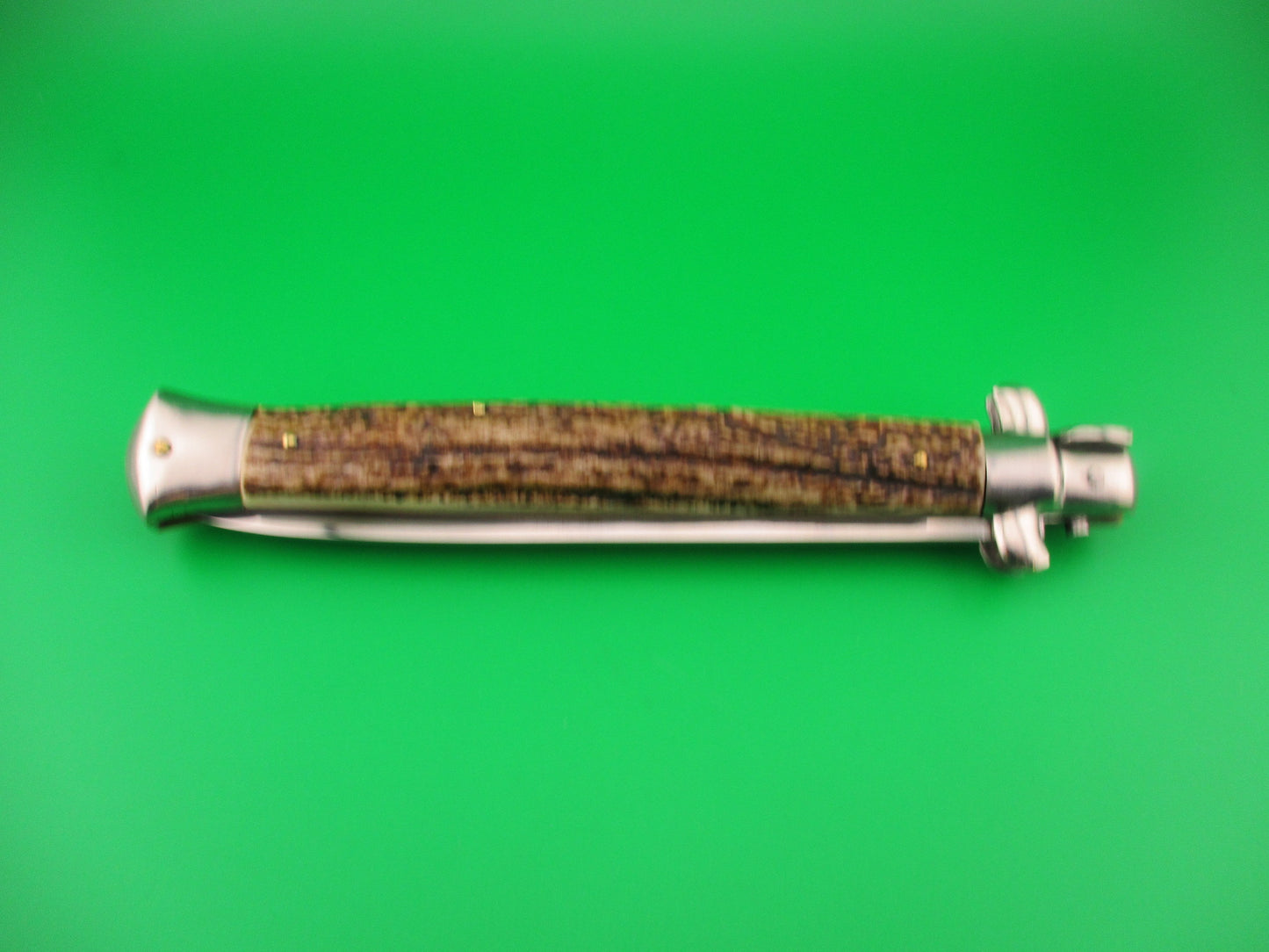 z B Rostfrie ARMADILLO 33cm Italian Stiletto Stag vintage automatic knife