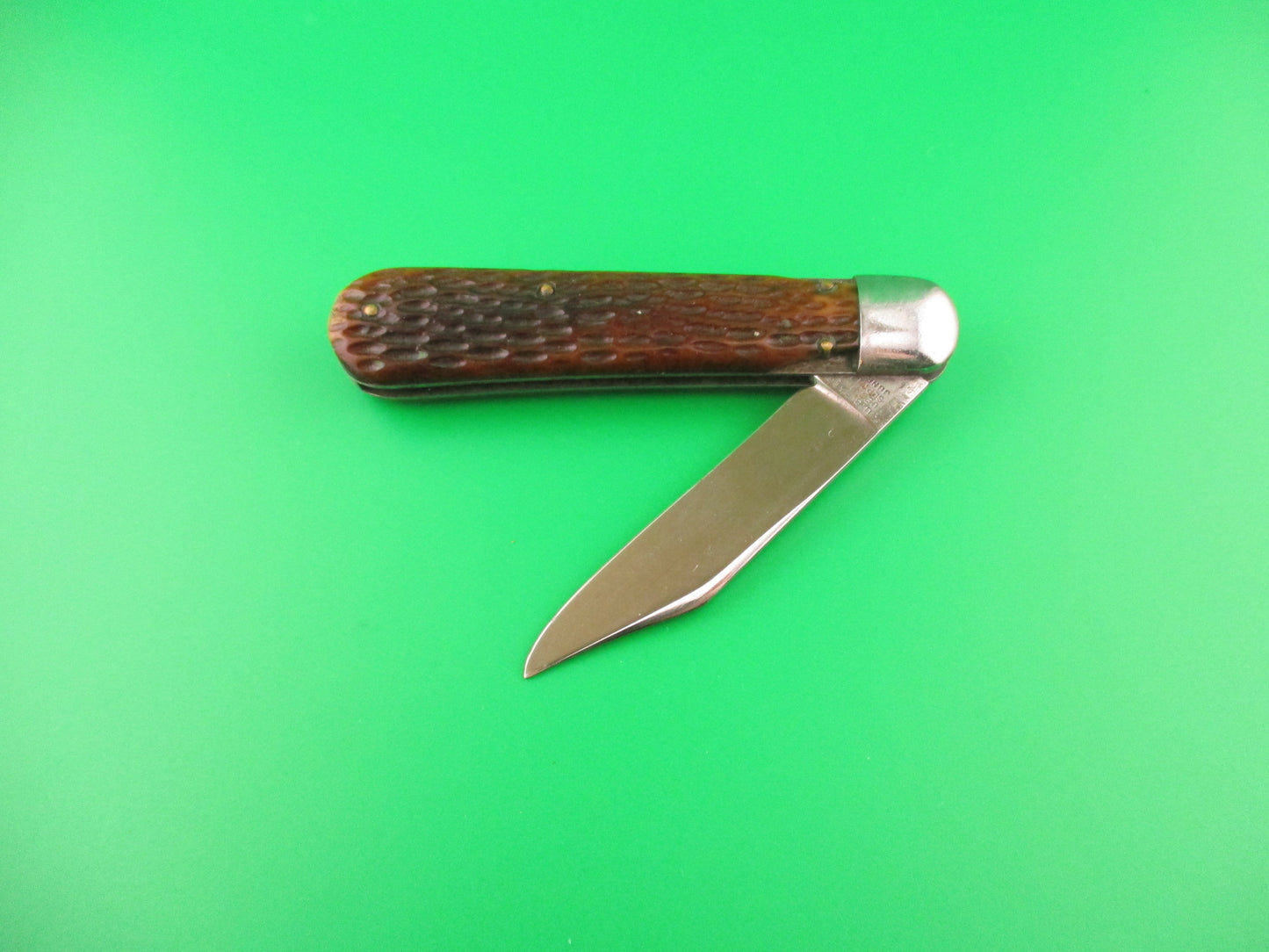 SHAPLEIGH HDW CO DE Scout jigged bone switchblade knife by Schrade