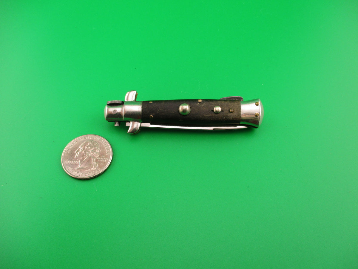 Rostfrei (slant) 14cm Italian Humpback Stiletto 1960s automatic knife