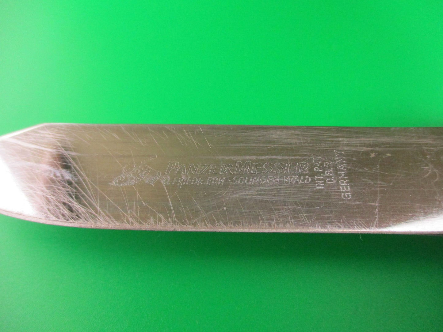 PANZER MESSER C.FRIEDR.ERN IND PAT D.B.P. GERMANY 23CM German DA OTF automatic knife