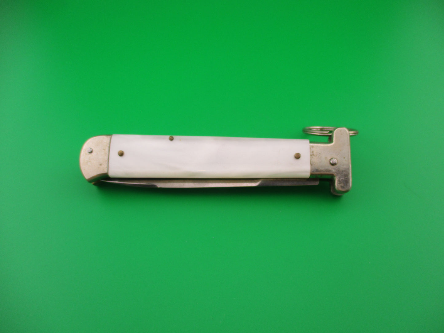 AGA CAMPOLIN 22cm Italian Pearlex Francese Ringpull automatic knife