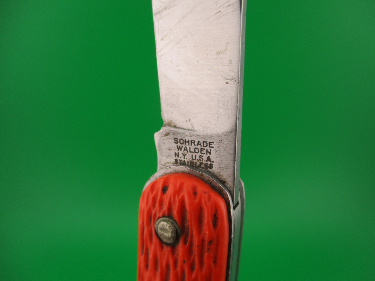 Schrade Walden vintage MC1 Orange military paratrooper switchblade