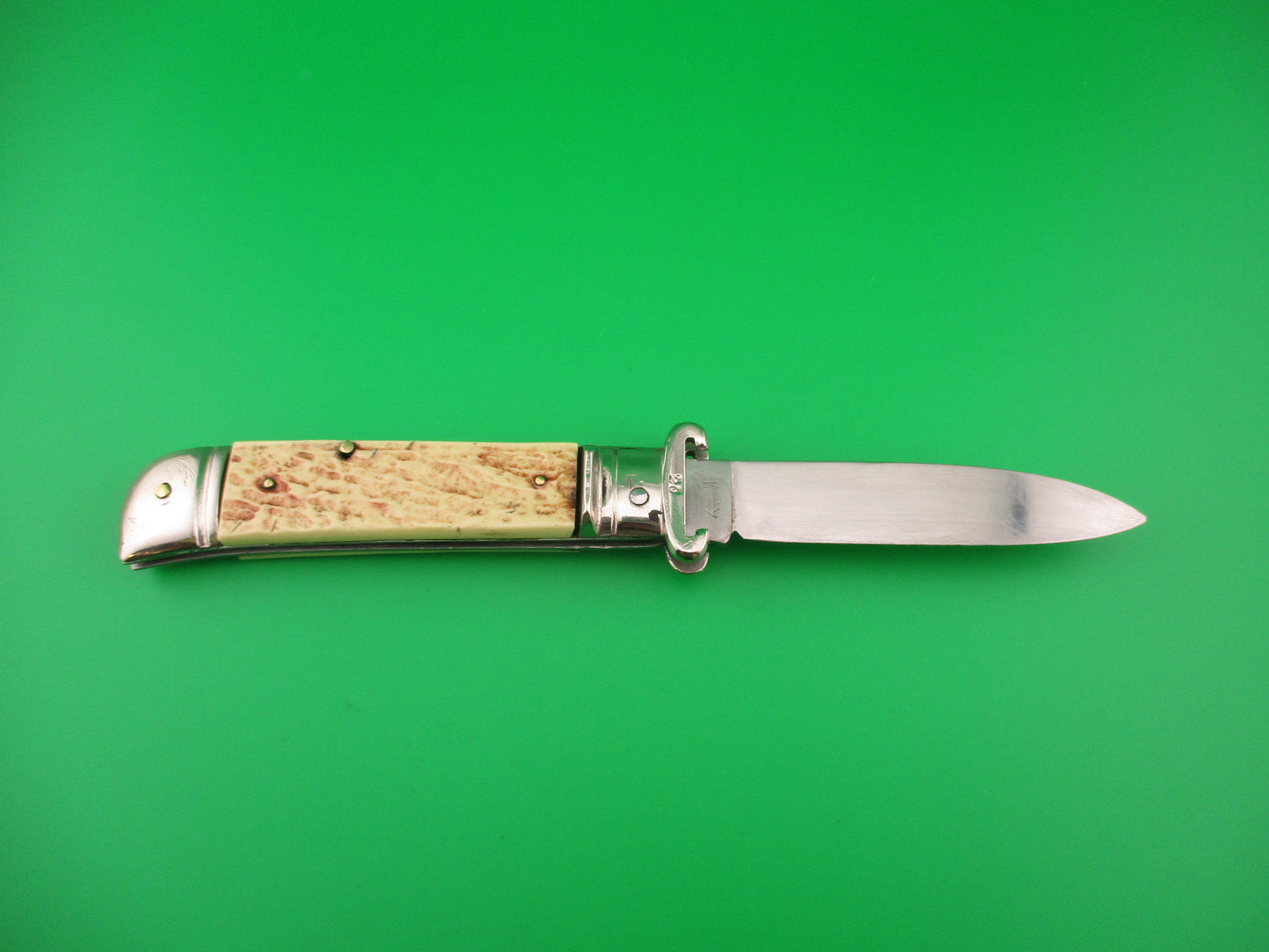 Jndiana (Indiana) INOX 20cm Italian Lever Shell puller Imitation stag automatic knife