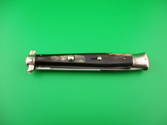 INOX 28cm Italian Totem Derby bolster BoBc horn stiletto automatic knife