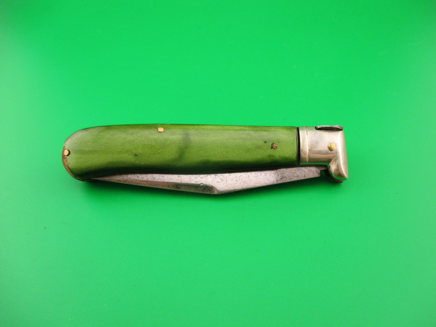 RARE 20cm Italian Picklock Green Raptor Bolster vintage automatic knife