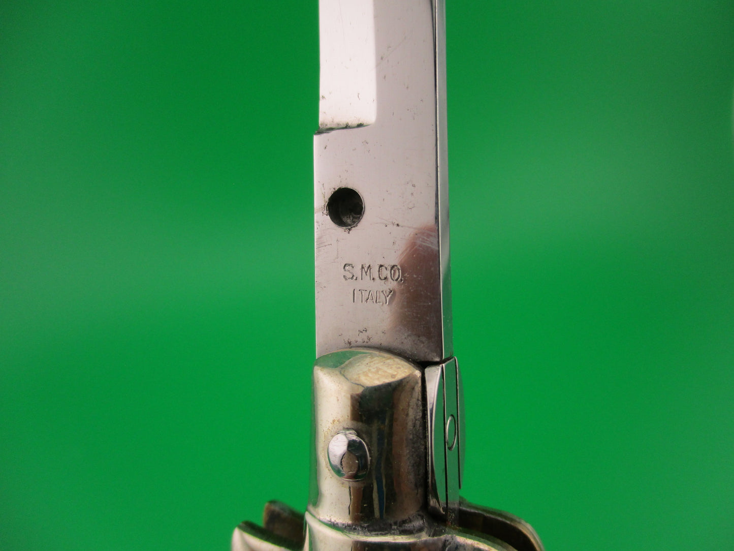 S.M.CO 18cm Italian Picklock 1950s vintage Bayonet blade automatic knife
