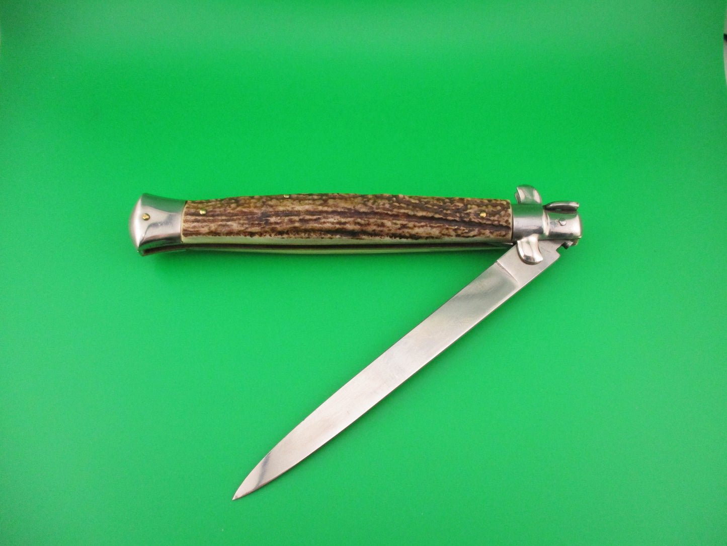 z B Rostfrie ARMADILLO 33cm Italian Stiletto Stag vintage automatic knife