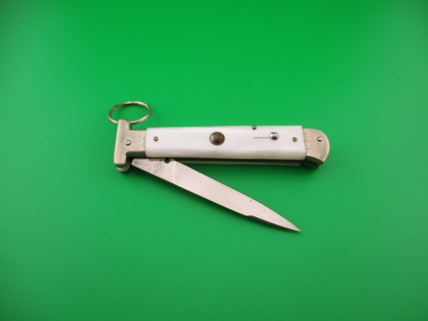 AGA CAMPOLIN 22cm Italian Pearlex Francese Ringpull automatic knife