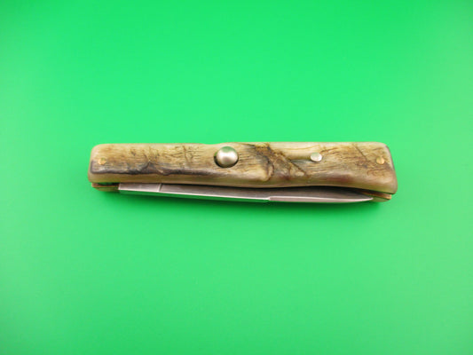 B.T.FS THIERS INOX Lizard 22cm Italian Lockback Ram's horn vintage automatic knife