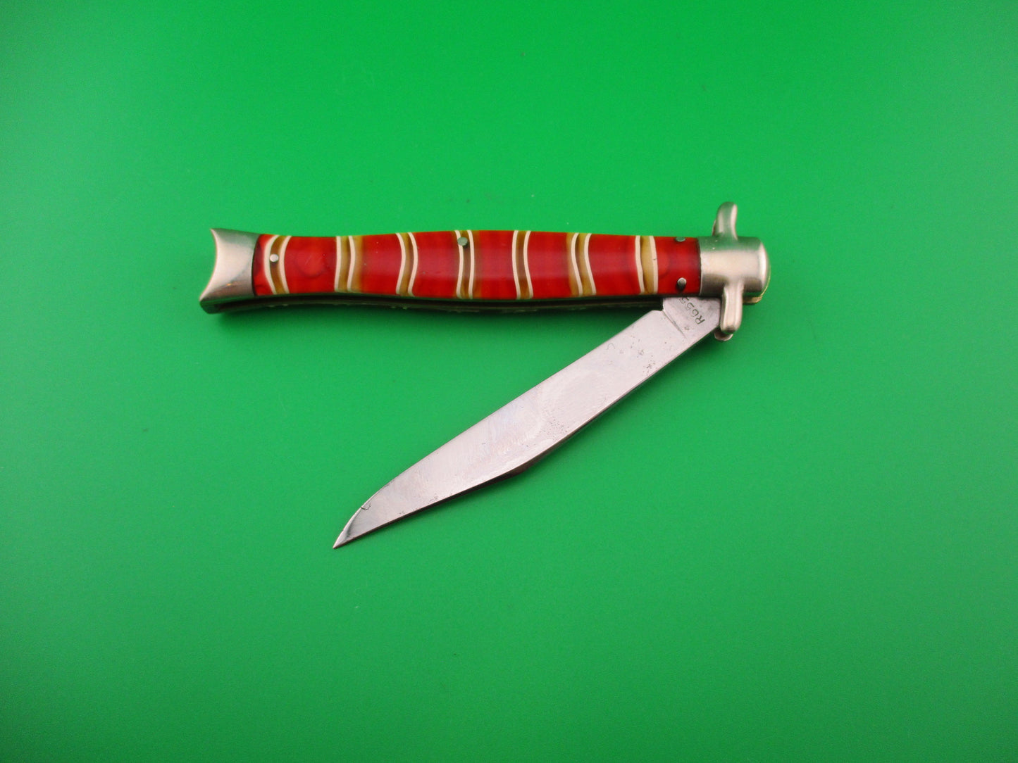 Remington R645 Bowtie Fishtail Candystripe Vintage 1940s automatic knife