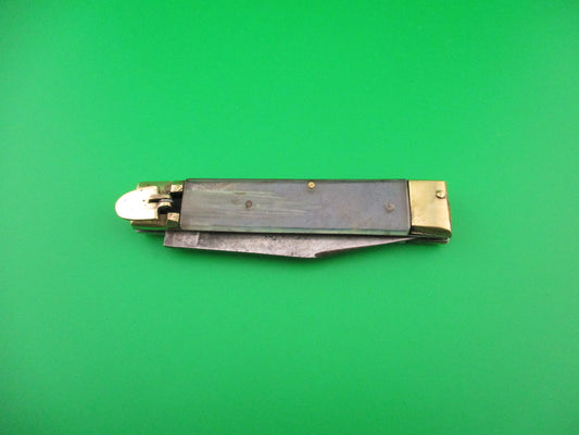 Master 19cm Japanese Lever Blue Brass vintage automatic knife