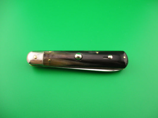 Rostfrei 20cm Italian Brazilian horn Cigar 1970s vintage NOS switchblade knife