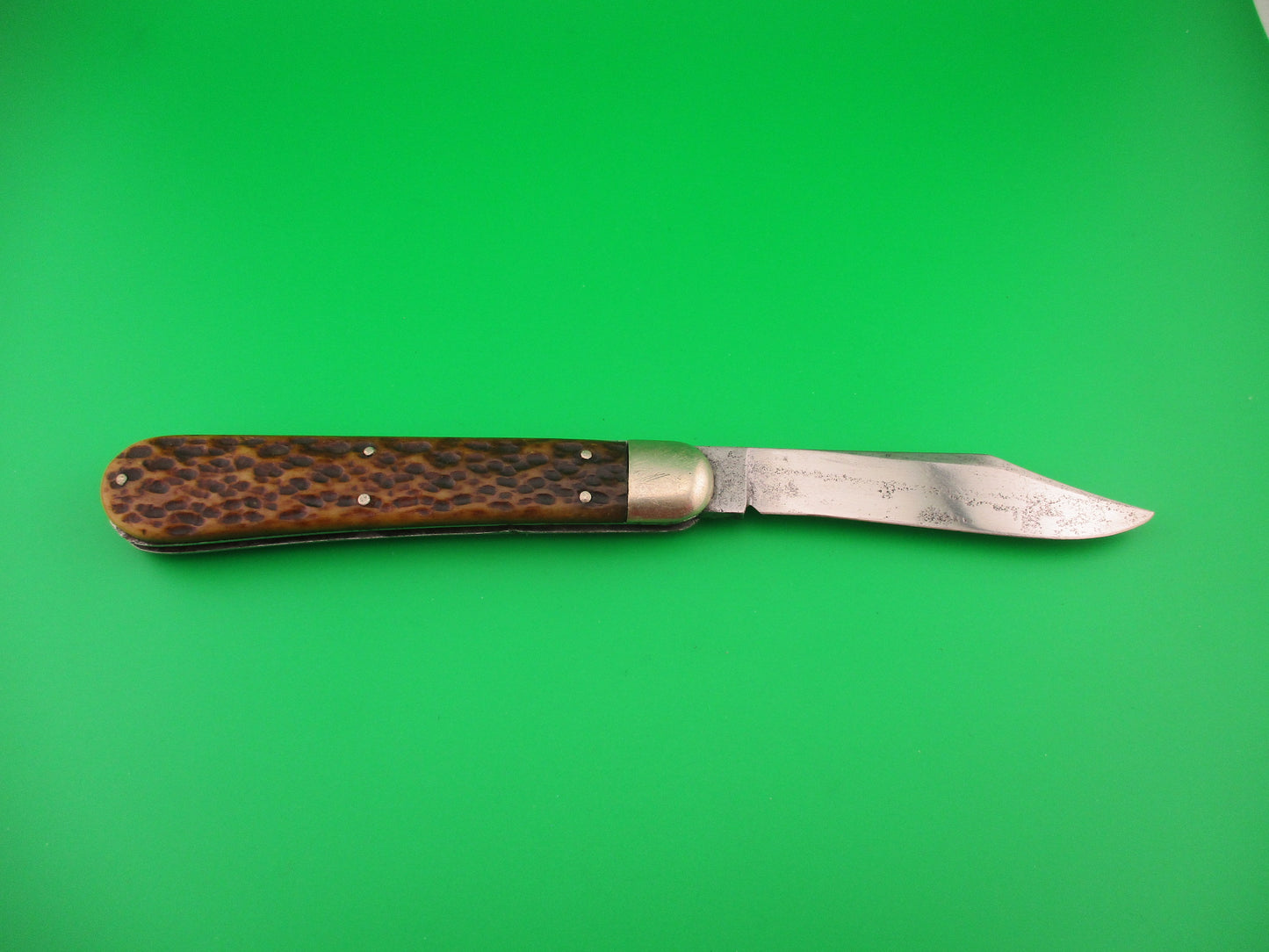 Press Button Knife Co #1000 INVINCIBLE antique switchblade knife