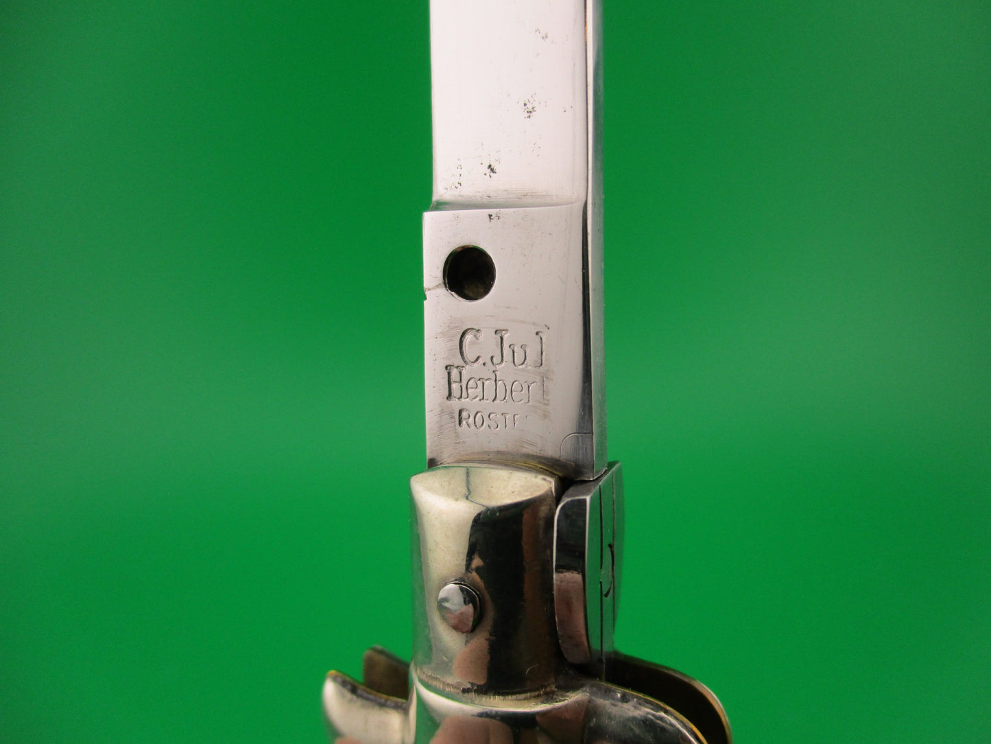 C JUL HERBERT ROSTFREI 18cm Italian Transitional Stiletto Stag Red Dot automatic