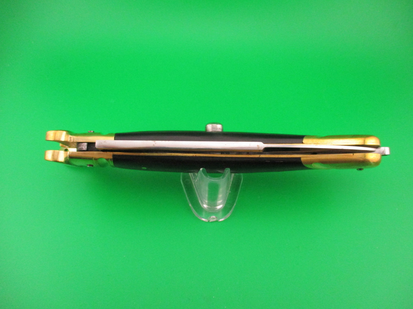 Scarperia Custom 30cm Hand Made Shell puller Fulcrum Brass & horn automatic knife