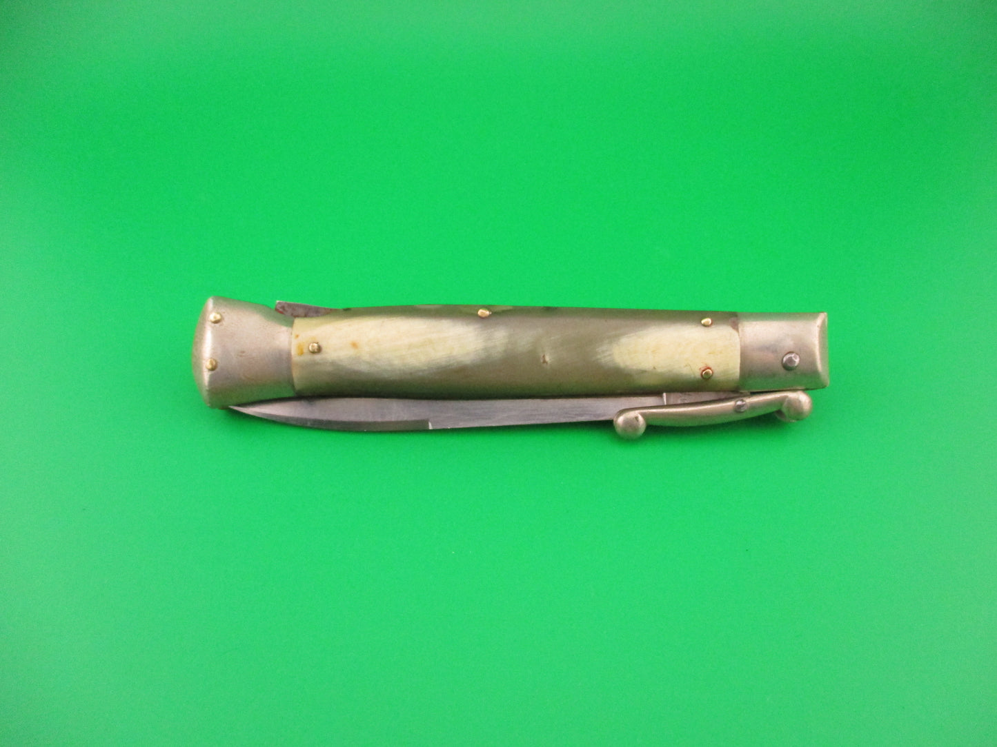 IRN Ich Rostenie PATENT 23cm Italian Swing Guard Horn Red Dot automatic knife