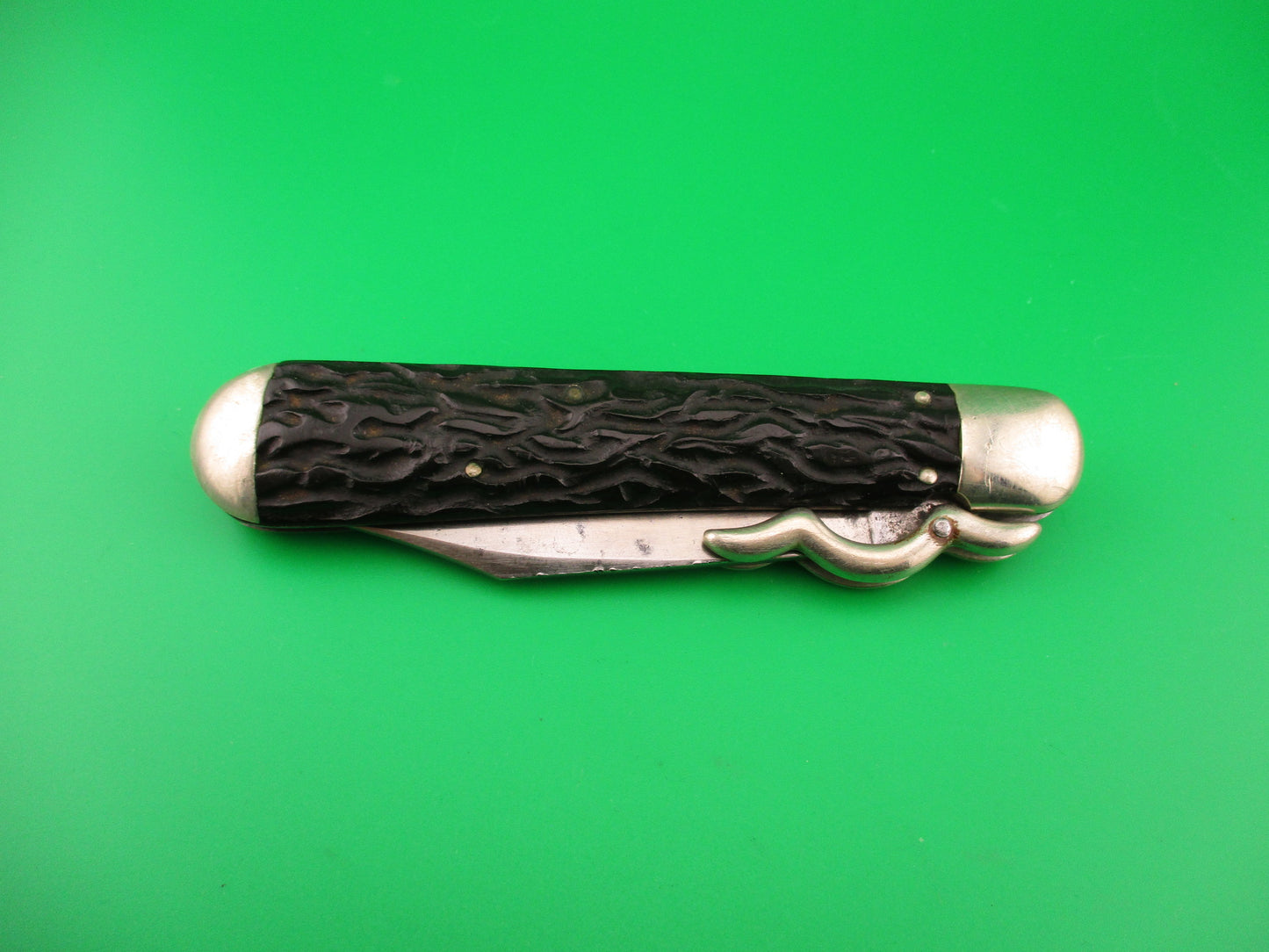 Flylock Vintage Hunter Lazy W folding guards automatic knife #11004
