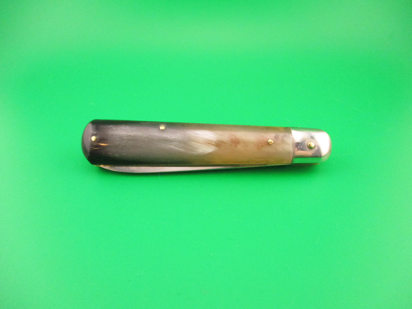 Rostfrei 20cm Italian Brazilian horn Cigar 1970s vintage NOS switchblade knife