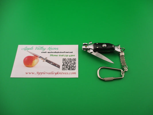Mini Stiletto keychain knife 9cm Italian style vintage automatic knife