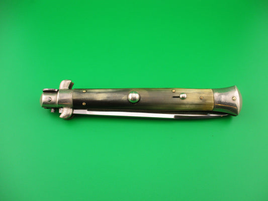 KOBRA 28cm Italian Picklock Vintage 1950s Swedge blade  Brazilian horn automatic knife