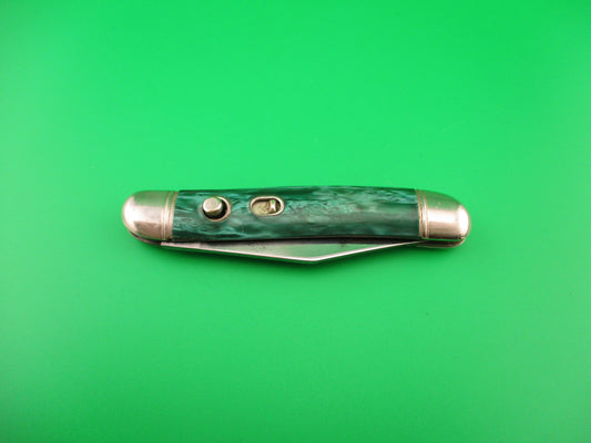 Hammer Brand Imperial Serpentine Jack Green pearl vintage switchblade knife
