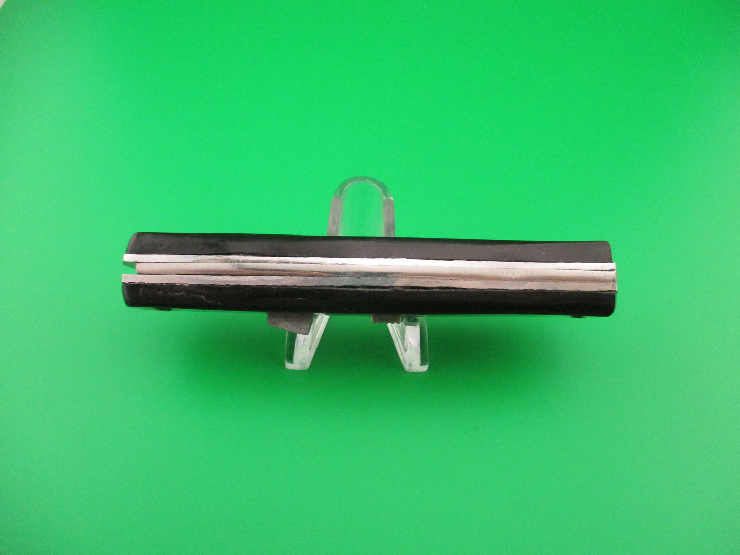 Sterile 21cm Spanish Fishtail Black Rectangular button vintage automatic knife