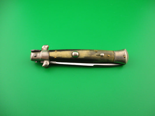 INOX 23cm Italian Transitional 1970s Vintage swivel bolster automatic knife