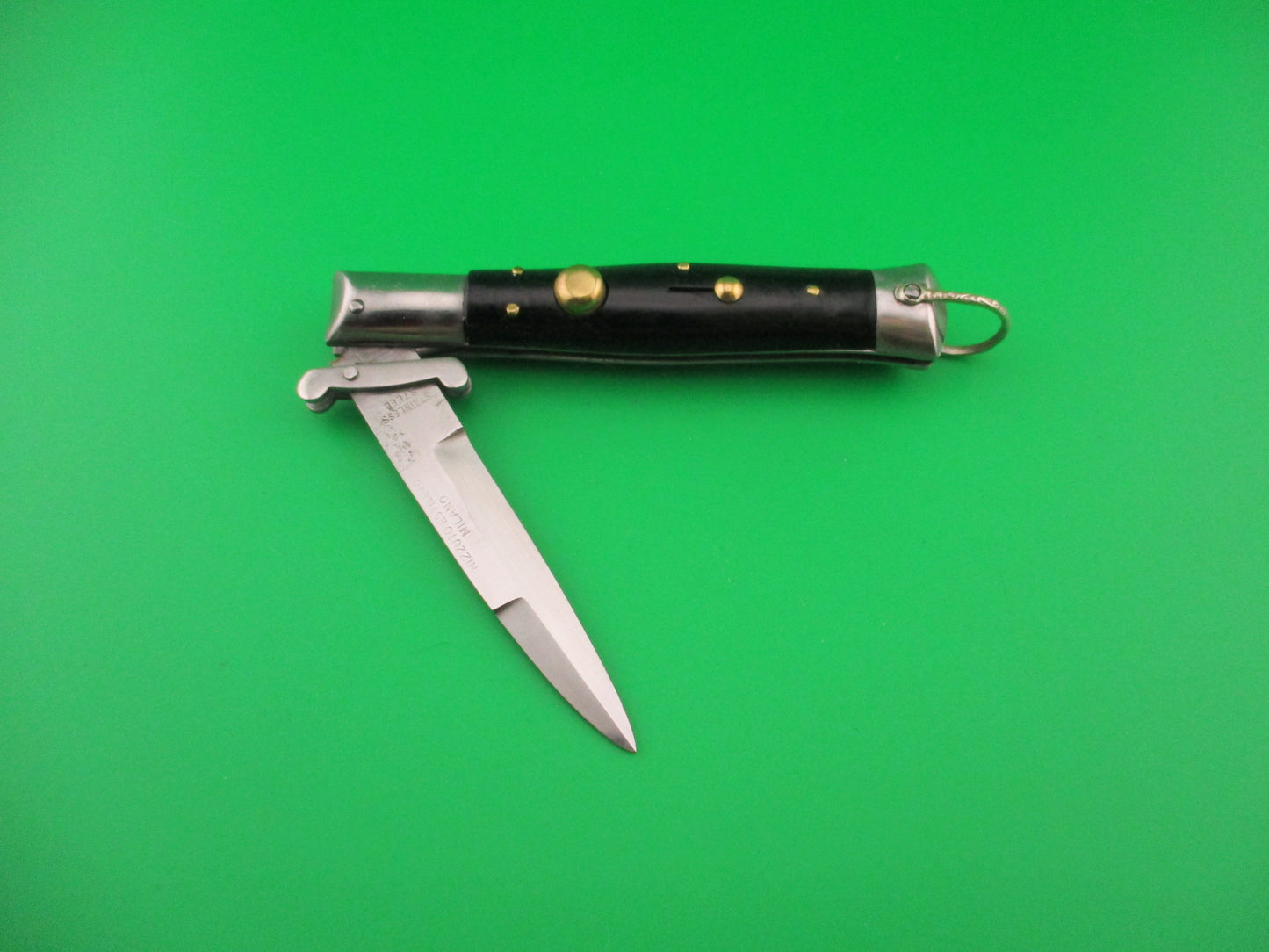 Rizzuto Estileto Milano 18cm (7 inch) Japanese swing guard switchblade knife