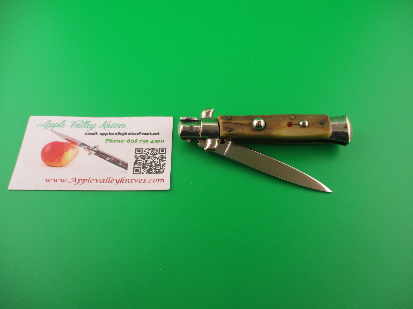 C JUL HERBERT ROSTFREI 18cm Italian Transitional Stiletto Stag Red Dot automatic