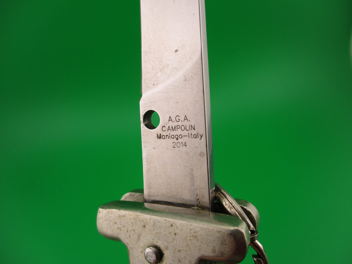 AGA CAMPOLIN 22cm Italian Pearlex Francese Ringpull automatic knife