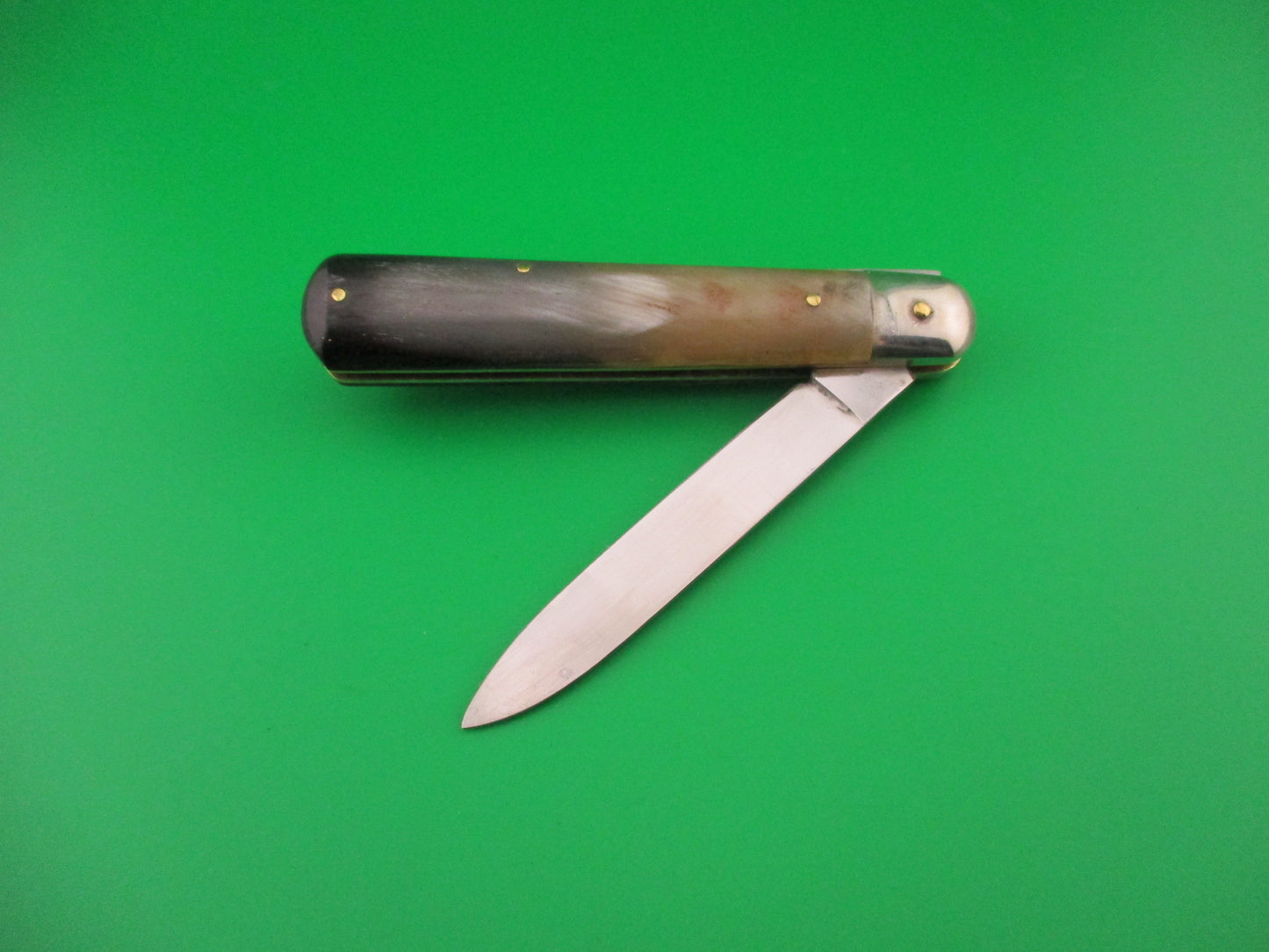 Rostfrei 20cm Italian Brazilian horn Cigar 1970s vintage NOS switchblade knife