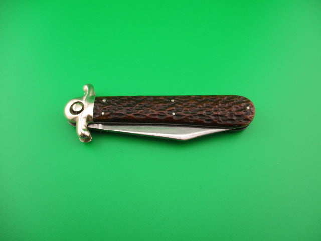 Press Button Knife Co GUARDIAN Antique American switchblade knife ...