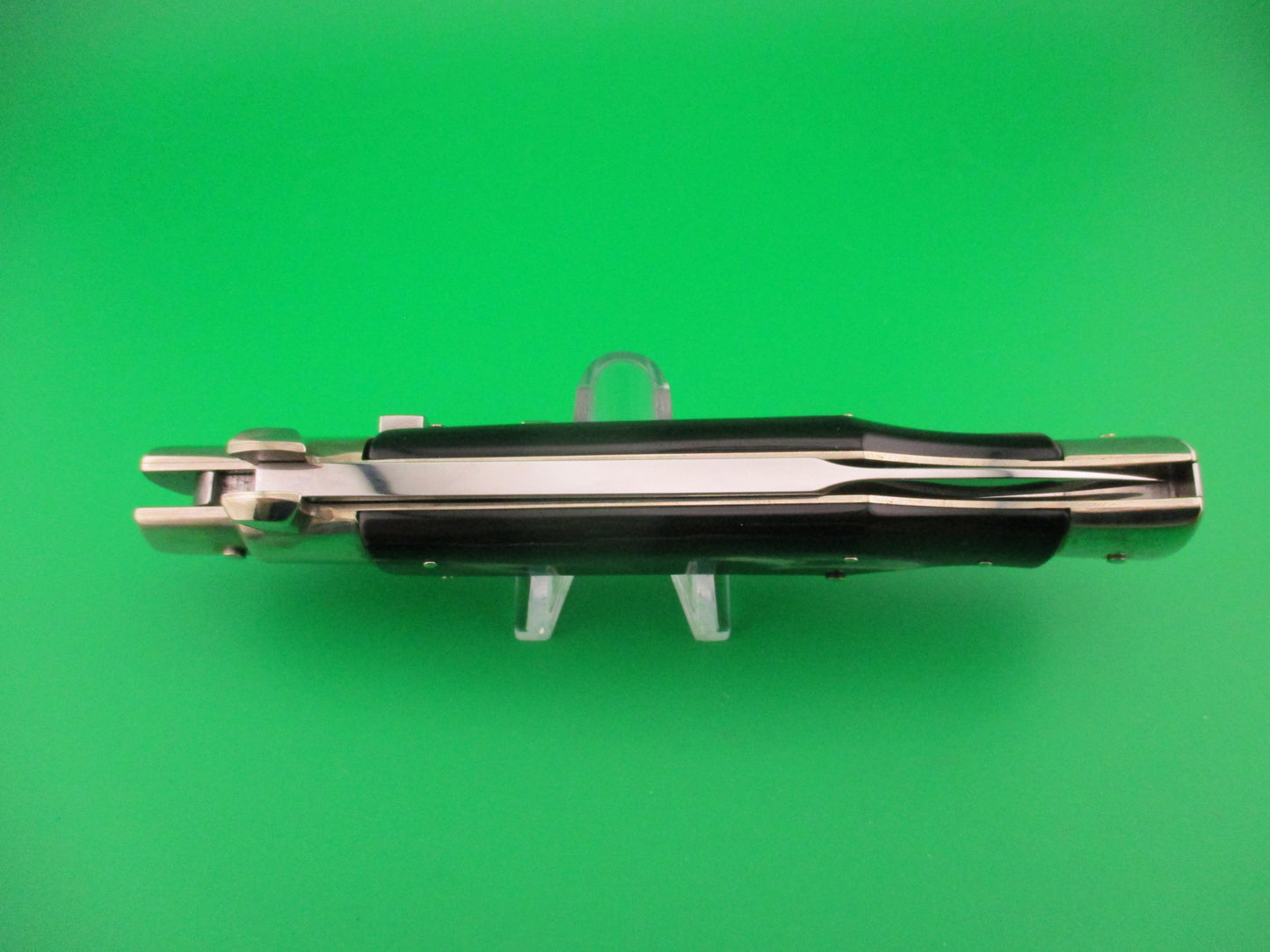AGA CAMPOLIN ITALY 29cm Italian BLACK WIDOW Fulcrum Wasp Square button automatic knife