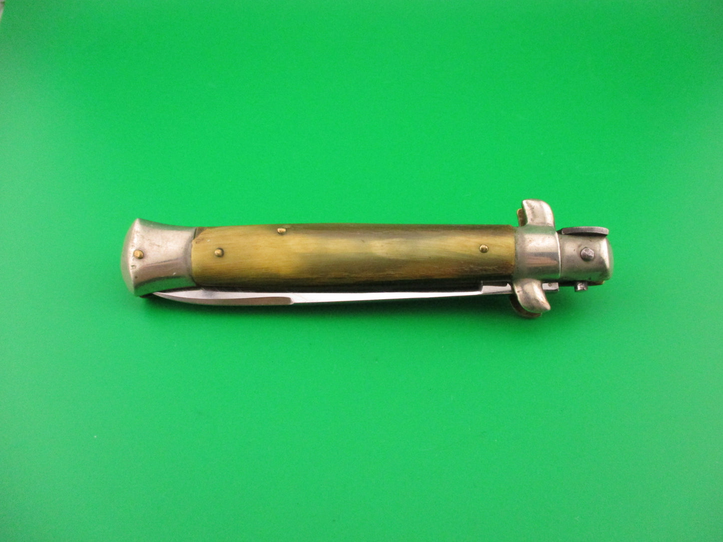 INOX 23cm Italian Transitional 1970s Vintage swivel bolster automatic knife
