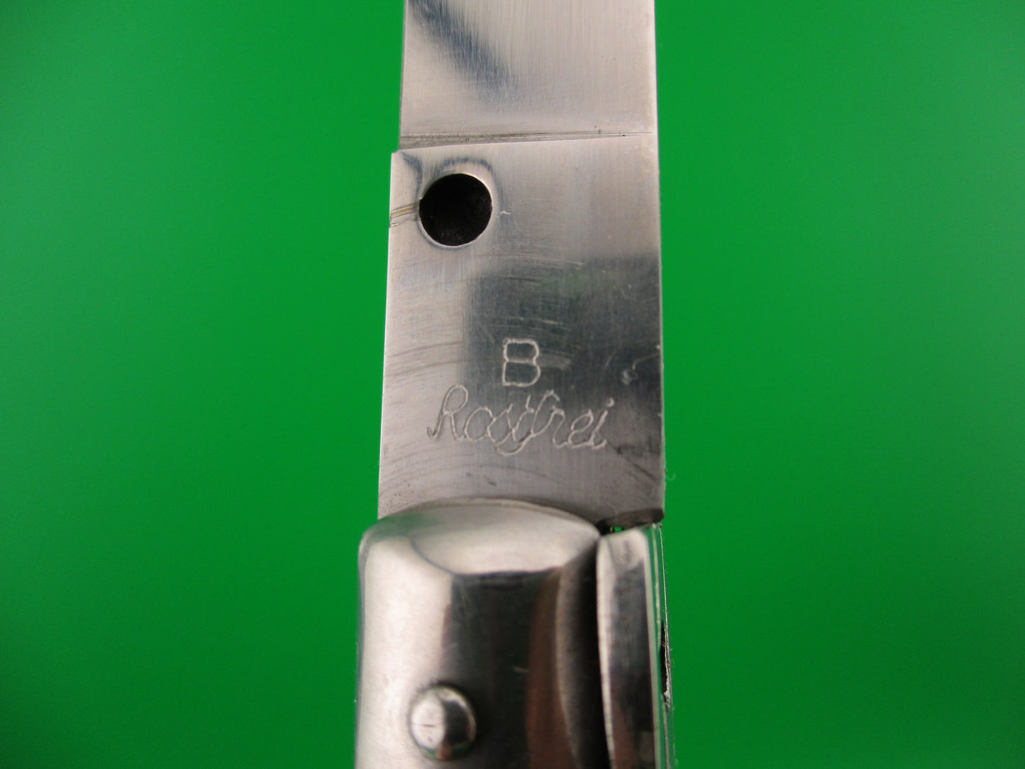 z B Rostfrie ARMADILLO 33cm Italian Stiletto Stag vintage automatic knife
