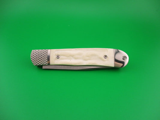 Cobratec Trapper White bone CTTHRWT hidden release automatic knife in box