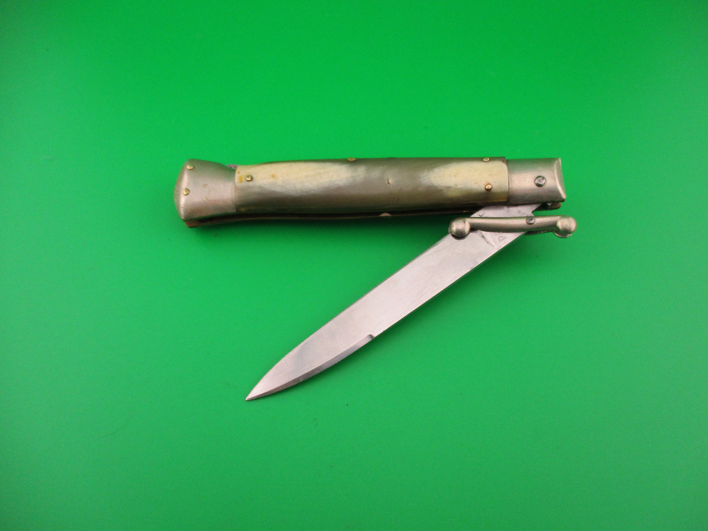 IRN Ich Rostenie PATENT 23cm Italian Swing Guard Horn Red Dot automatic knife