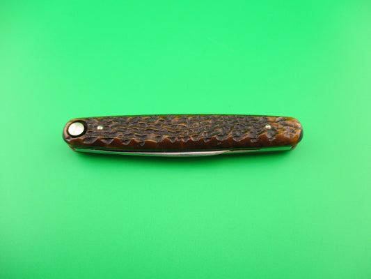Press Button Knife Co Medium double etched FIRTH'S STEEL antique automatic knife