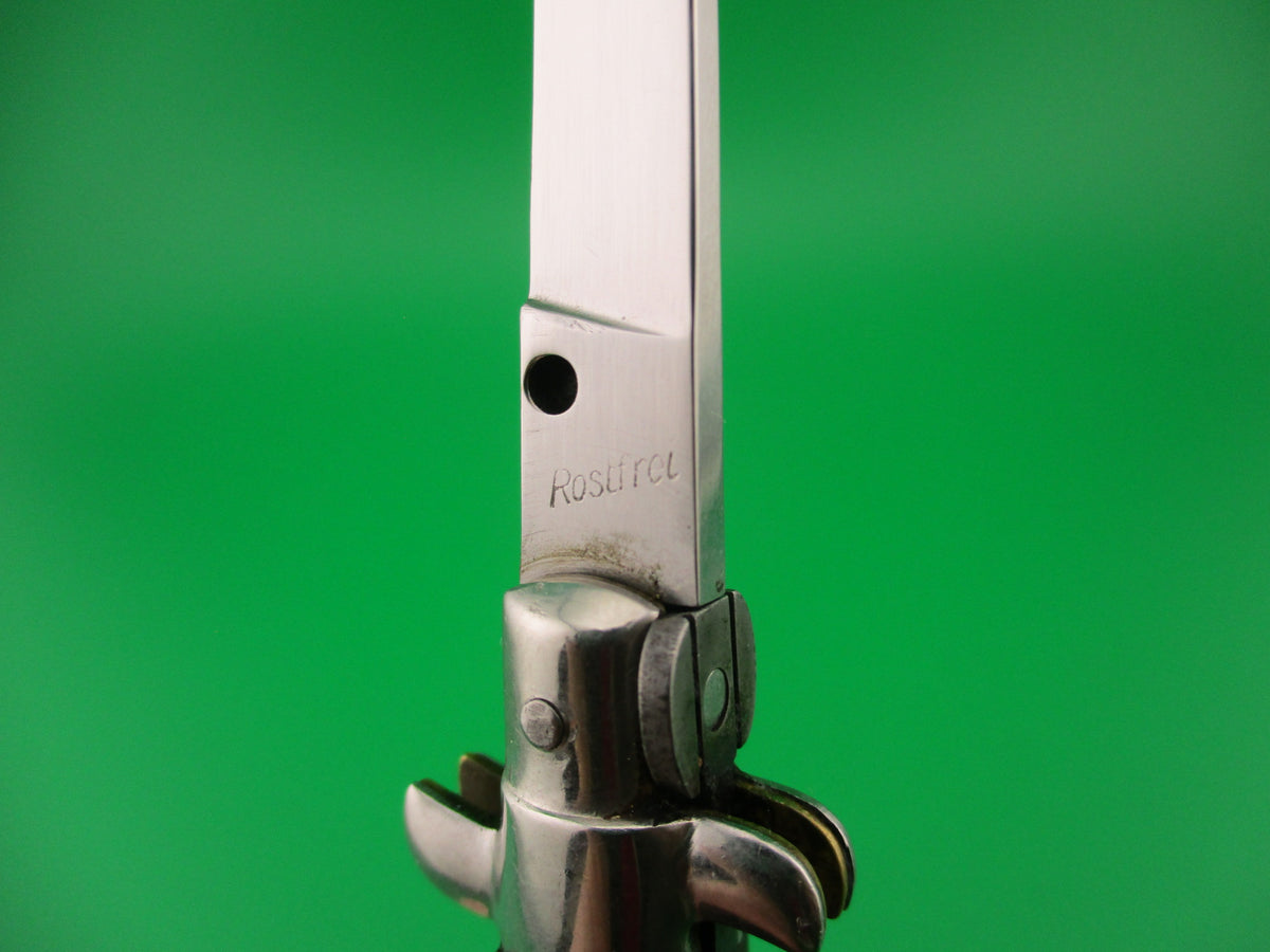 Rostfrei (slant) 14cm Italian Humpback Stiletto 1960s automatic knife