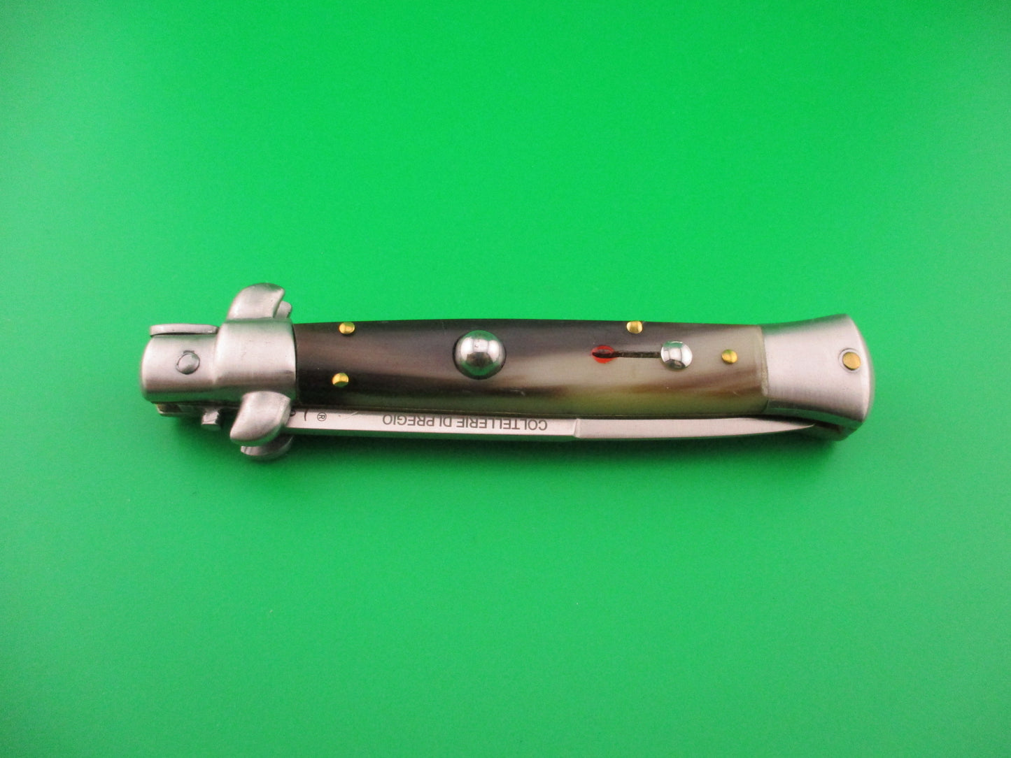 ARMANDO BELTRAME ITALY 22cm Italian Swivel bolster Red dot automatic knife