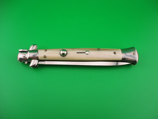 STILETTO ITALY 28cm Italian Stiletto Dagger Honey & Cream automatic knife