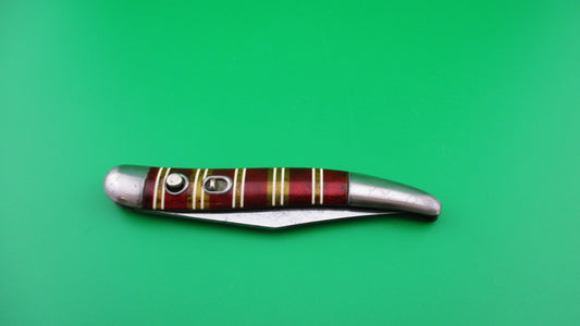 Hammer Brand Imperial Toothpick Candystripe 1950s vintage switchblade knife