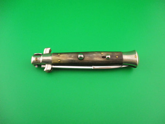 INOX 22cm Italian Picklock Vintage 1950s Bayonet Red Dot automatic knife