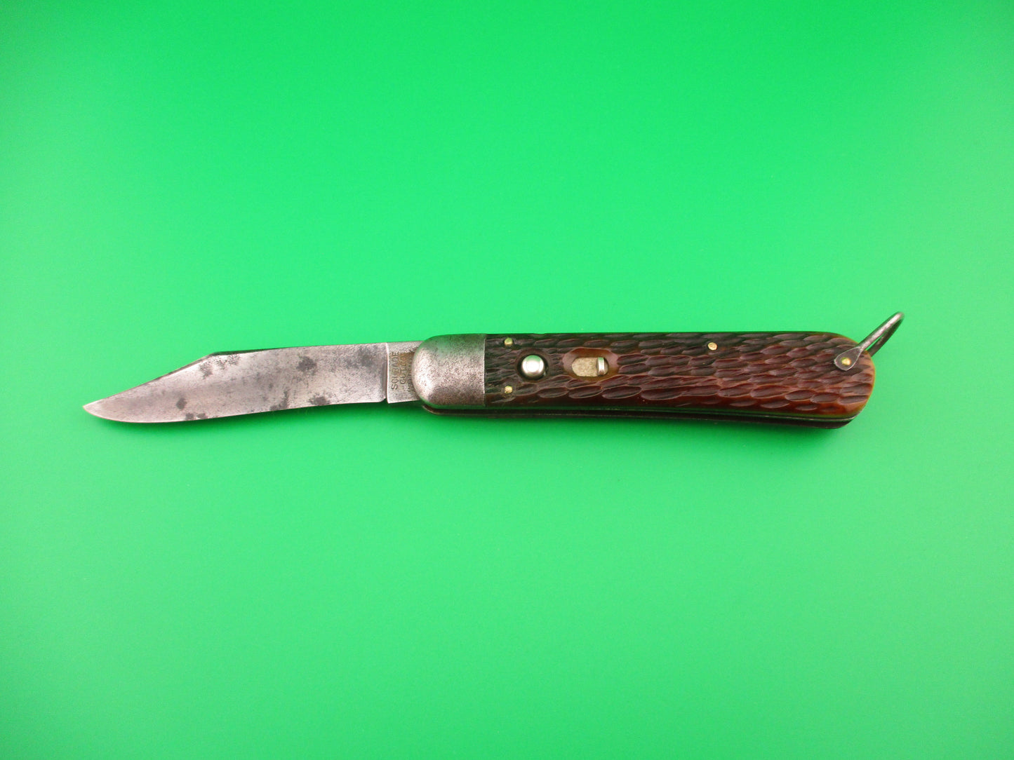 SCHRADE CUT CO M2 Bone WWII Paratrooper Military issue switchblade knife
