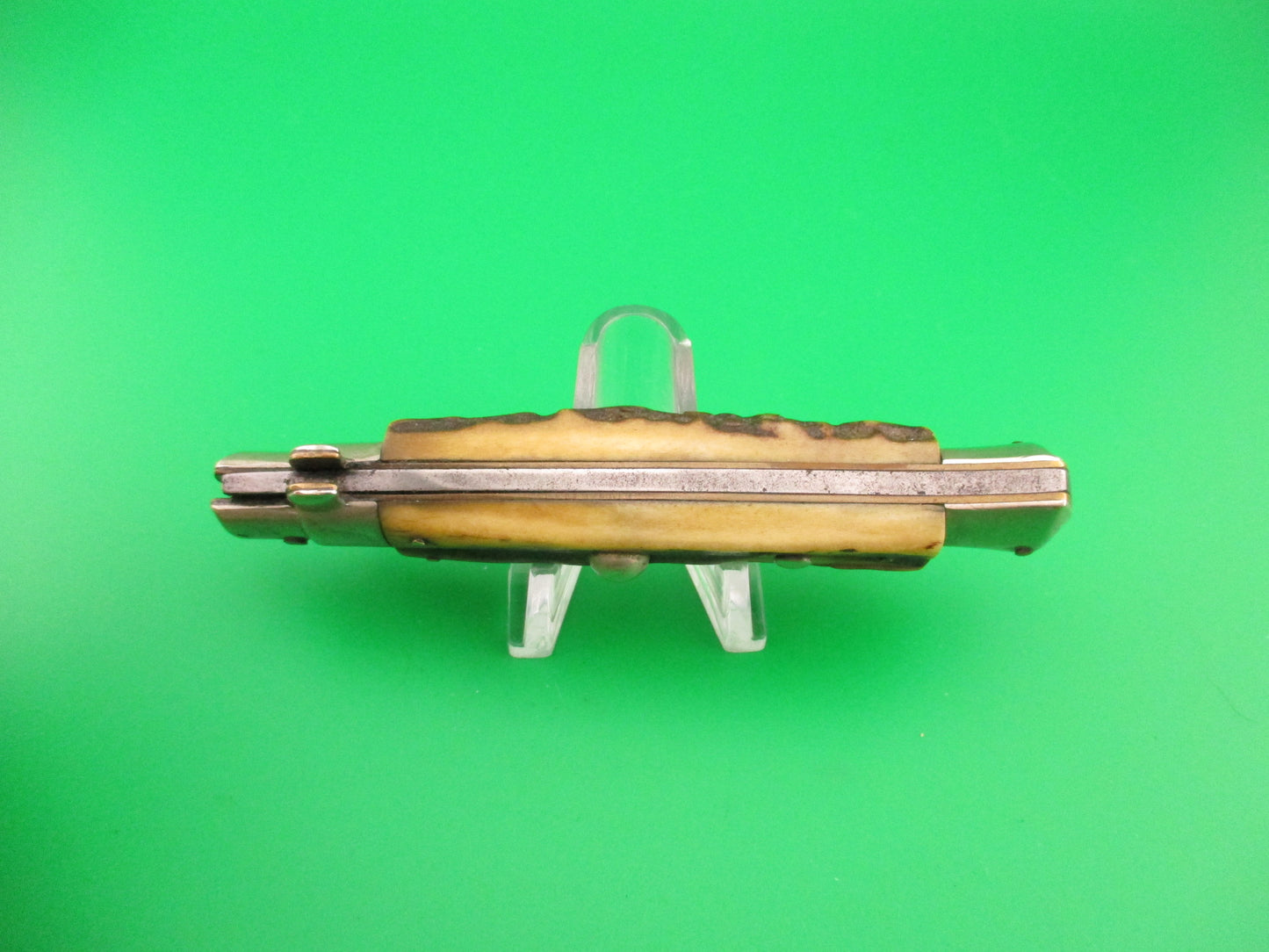INOX PATENT 20cm Italian BO/BC Stag vintage 1960s automatic knife